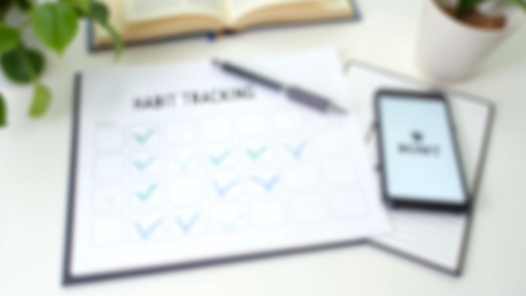 Different tracking methods displayed side by side: printed calendar, handwritten journal, phone app interface